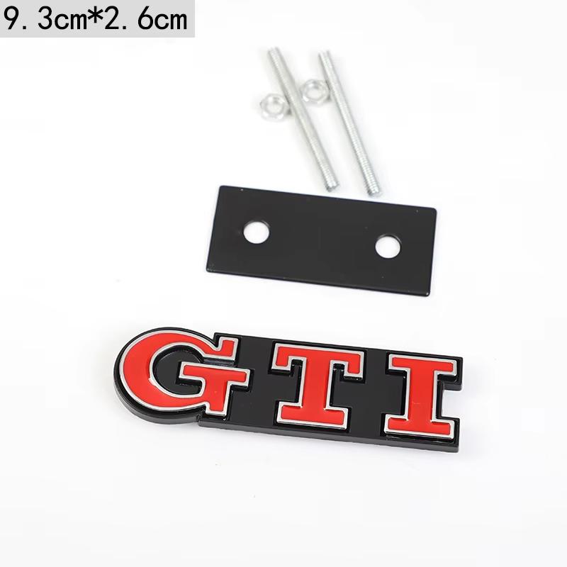 Porte-clés de voiture/Insigne de calandre avant de voiture Autocollant Logo GTI en Métal Pour VW GTI Polo Golf MK6 MK7 Passat Scirocco Touran CC Tiguan Jetta. Z222
