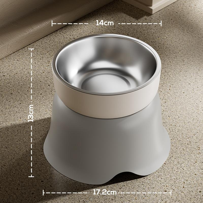 

Cat Dog Bowls Ceramic Anti-Black Chin Cat Food Bowl Water Bowl Stainless Steel Protection Cervical Spine Dog Food Rice Bowls Flower pet bowl