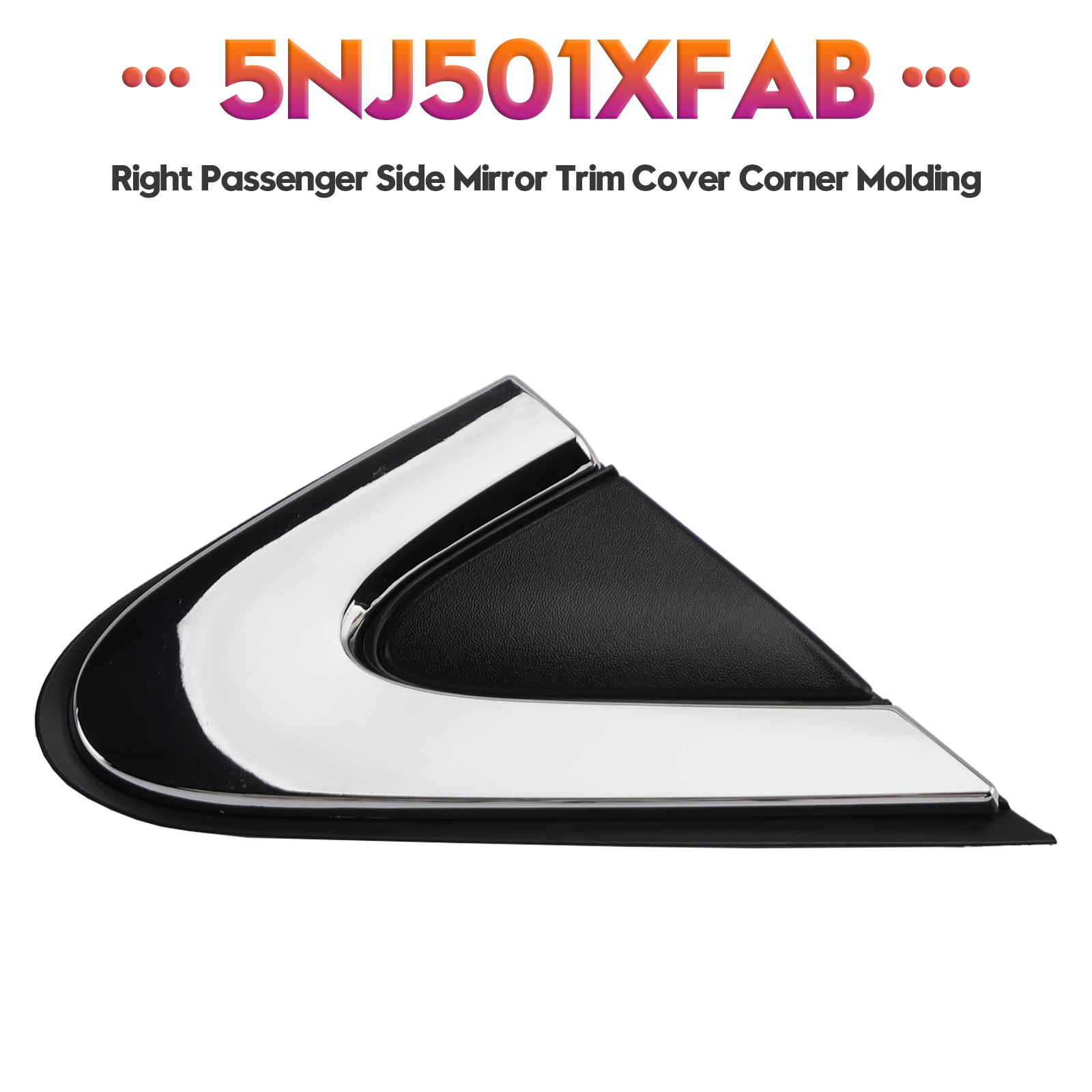 Right Passenger Side Mirror Trim Cover Corner Molding for Chrysler 200 2015-2017