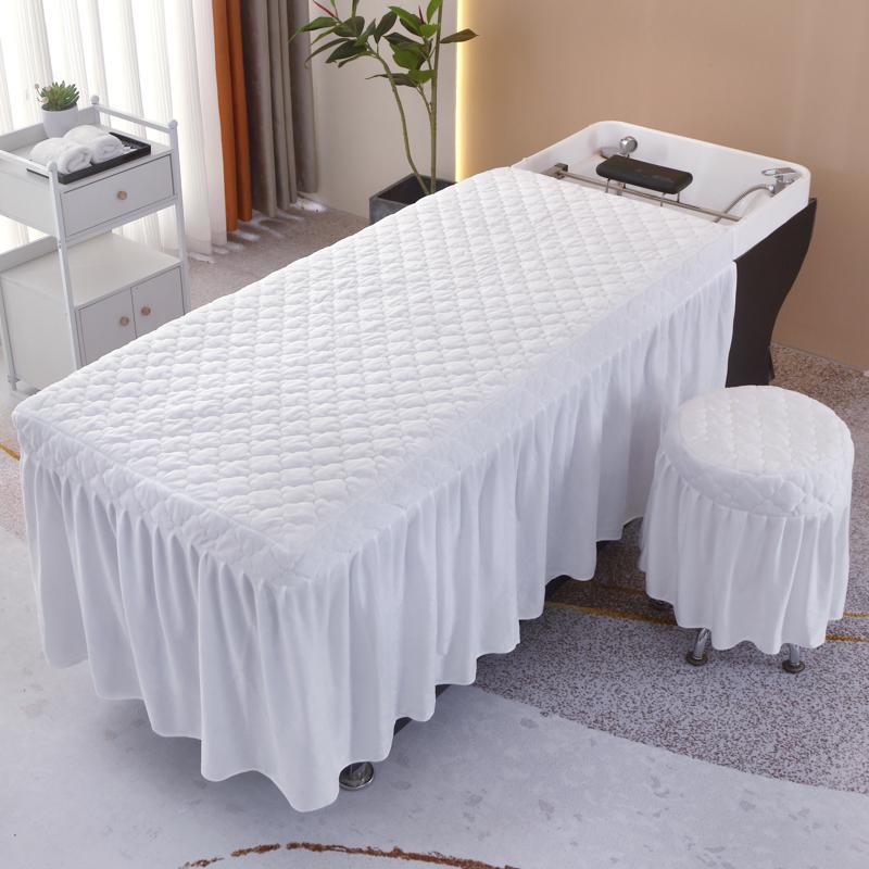 Beauty Salon Bed Skirt Hair-washing Bed Cover Massage Table Bed Cover Sheet Bedskirt SPA Treatment Table Cover