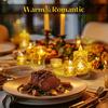 3PCS Flameless LED Light Candle LED Crystal Candle Light Electronic Night Lamp Dating Party Holiday Home Wedding Decoration