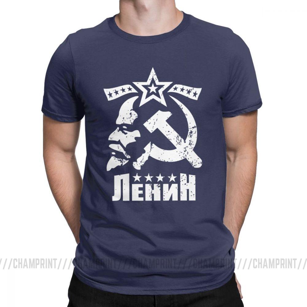 Vladimir Ilyich Lenin Mens T Shirts CCCP USSR TShirt Bolshevik Revolution Clothes Communism Marxism Socialism Tee Shirt