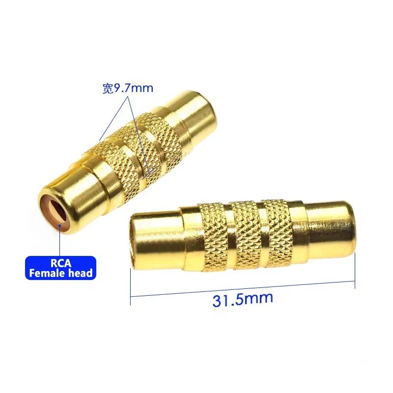 5/20/100Pcs RCA Connector Gold Plated Female To Female Plug Socket RCA Coupler for Audio Video Speaker