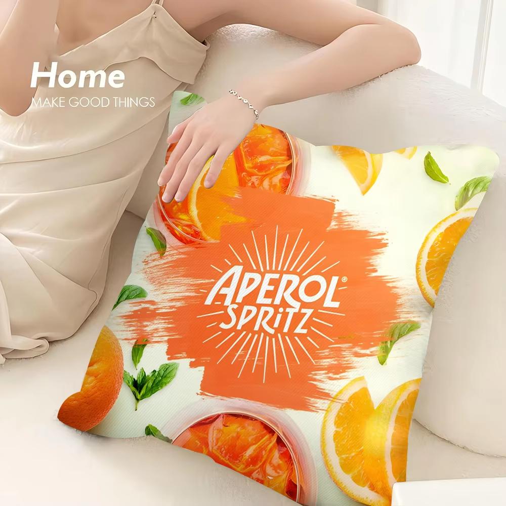 Aperol Spritz Pillow Case Sofa Decorative Home Double-sided Print Square Pillow Living Room Decor Decoration PillowCase Gift