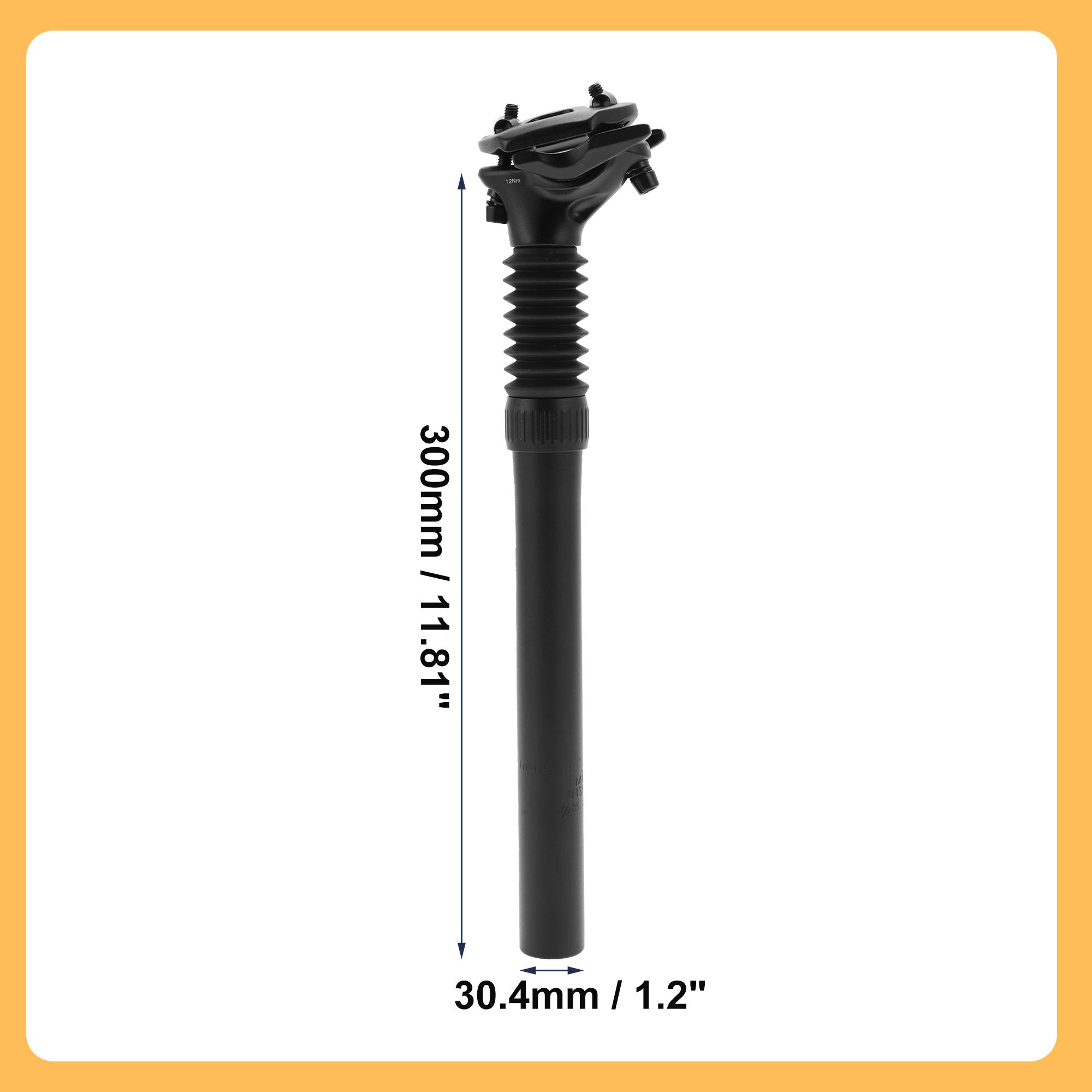 X Autohaux Bicycle Suspension Seatpost 25.4x300mm 27.2x300mm 28.6x300mm Bicycle Seatpost Replacement for Road Mountain Bike MTB 30.4x300mm