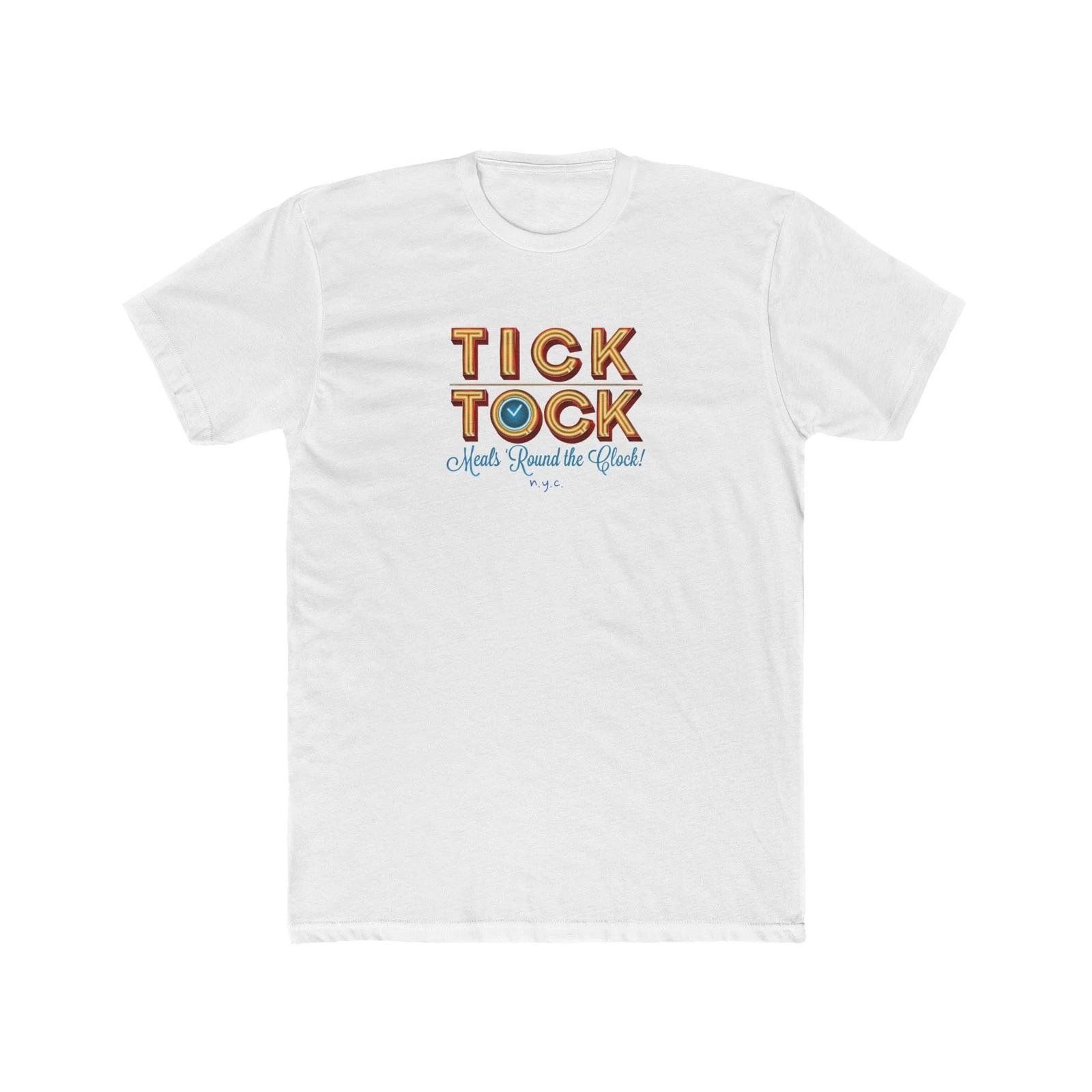 Tick Tock Diner Нью-Йорк Мужская хлопковая футболка с круглым вырезом Мистаун Пенсильванский вокзал 4XL