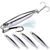 1PC Electroplated Iron Road Metal Fishing Bait Portable Lure with Sharp Hoop Tip Spinning Tackle Tool Weights 20g 30g 40g 60g