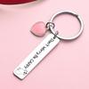 Love Capybara Stainless Steel Keychain Inspirational Encouraging Pendant Stylish Bag Charm Practical Gift for Children Friends