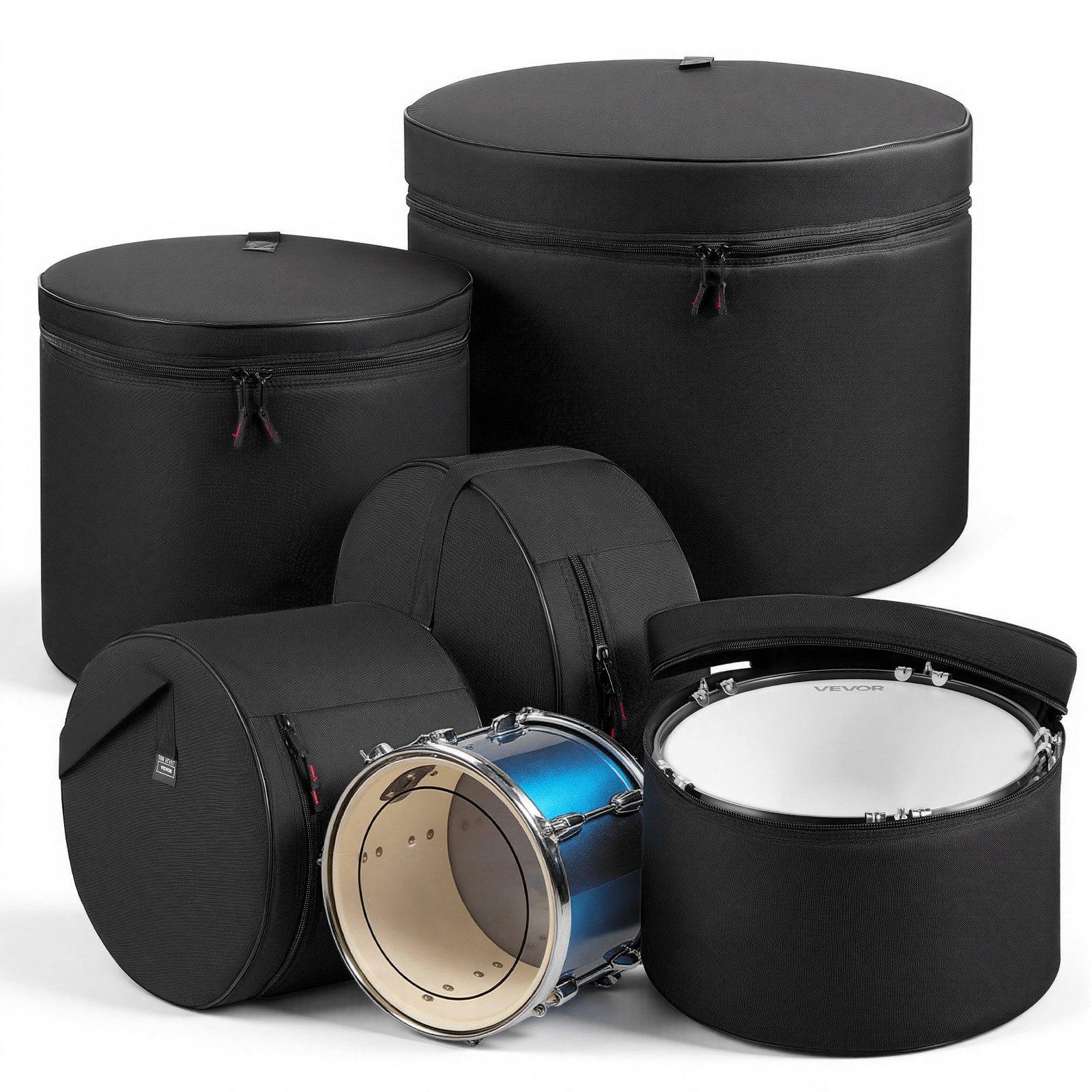 VEVOR 5-Piece Drum Case Set, 600D