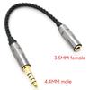 HIFI 4.4MM Balanced Headphone Adapter Audio Cable Accessory Part Component 4.4 XLR 4 Pin Male To Female Angle