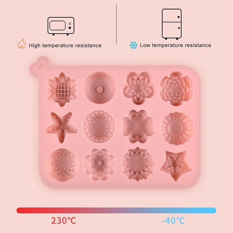 Flower Molds Silicone Daisy Flower Fondant Chocolate Molds Floral Sunflower Tulip Daisy Candy Baking Accessories Cake Tools