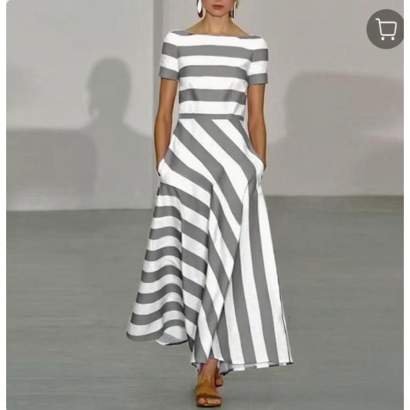 JPNTKYWomen's Fashion Summer Spring Short Sleeve  Casual Dresses