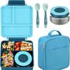 Stainless Steel Bowl Lunch Box Plastic Dinner Plate Microwaveable Lunch Box Lunch Boxes Vacuum & Thermos Kitchenware for Student