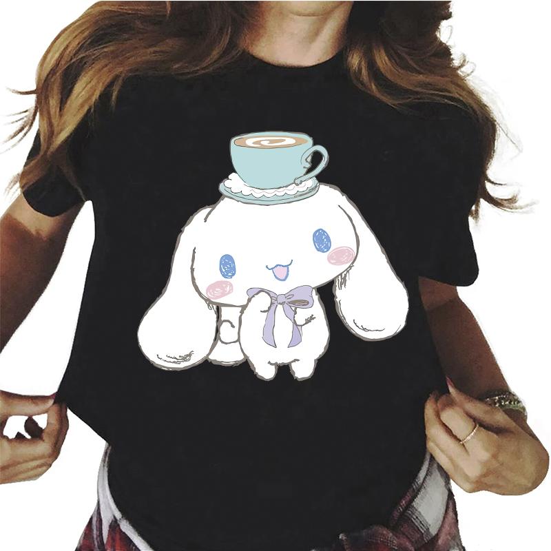 

Футболка Cartoon Y2k Cinnamoroll Футболка Unisex s Cotton Casual Футболка Sanrio Clothing Футболка Top Футболка Unisex s Clothing Top L