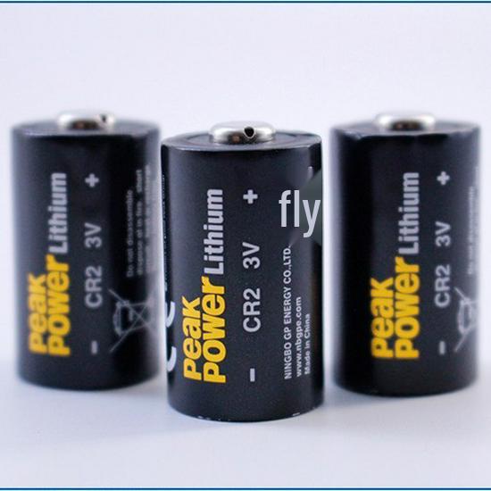 CR2 3V Lithium Manganese Battery for Flashlights and Toys, 800mAh Disposable Battery.