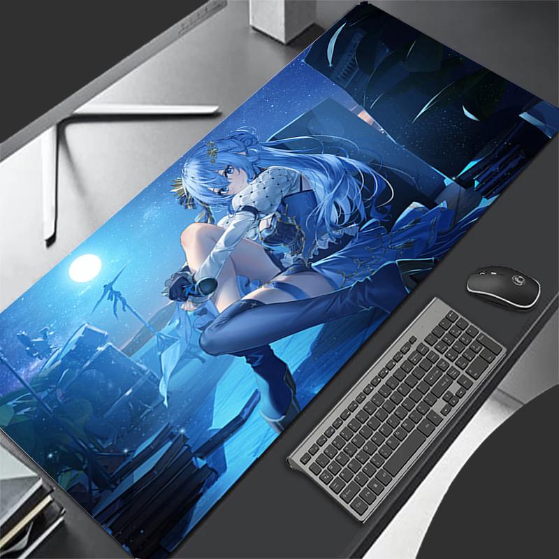 Large Mouse Pad Gamer Keyboard Pad Hololive Hoshimachi Suisei Mousepad Pc Computer Desk Mat Gaming Pad Mouse Mats For CS GO LOL