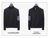 TB BROWIN High-Neck Sweater: Unisex Wool, Four-Bar, British Style
