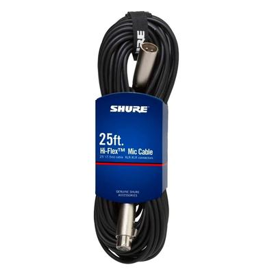 SHURE Microphone Cable 2.5m Black C25J