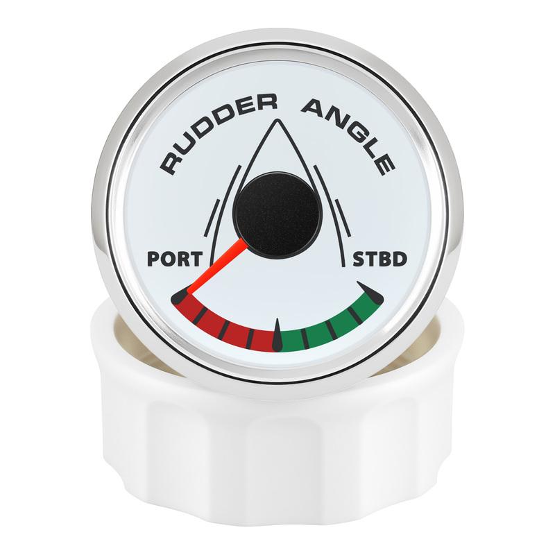 ZMFJH 0-190ohm Waterproof Boat Marine Rudder Angle Indicator 8 Color Backlight 52MM Rudder Angle Gauge Meter STBD-PORT 12V24V