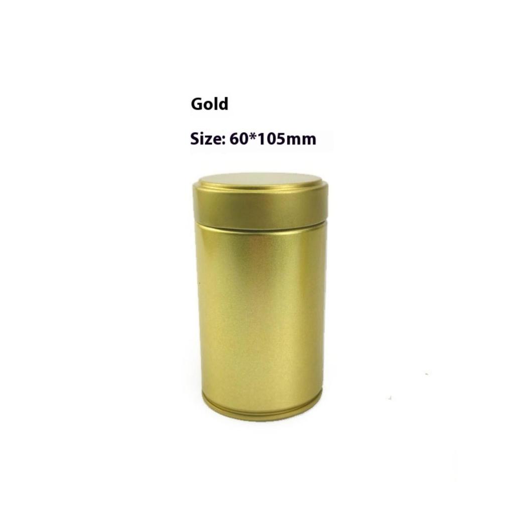 1 Pcs Portable Mini Matcha Powder Can Thick Tinplate Tea Sealed Jar Spice Storage Box Container Box Kitchen Gadgets Household