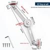 Adjustable Cabinet Door Support Rod with Japanese Oil Column Damping