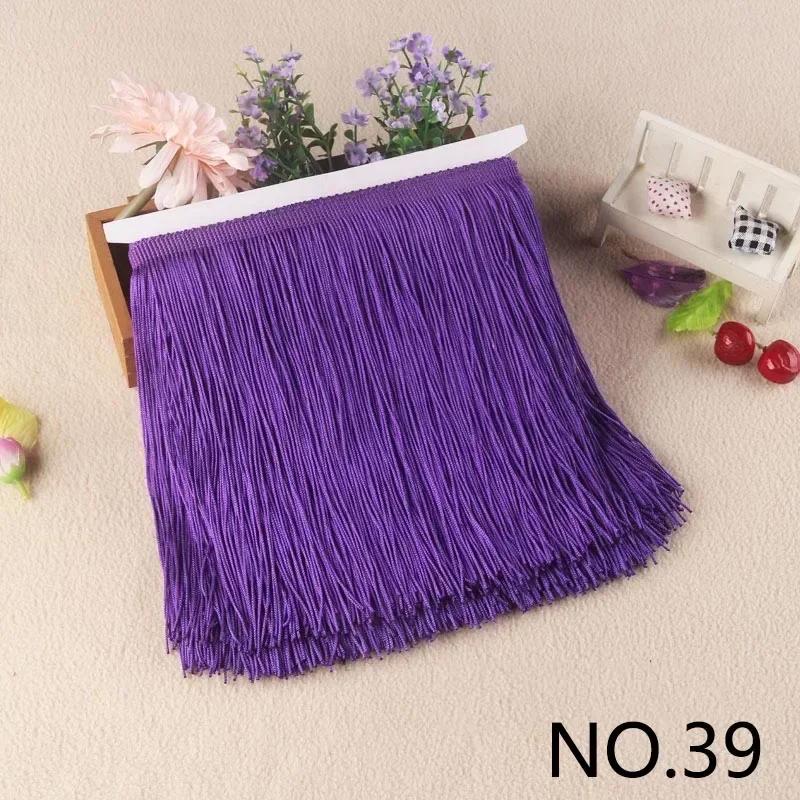 10M 10-30cm Meetee Fransar Tofsar Fransade Väskor Dekorativa Garner Fransar för Gardiner Kläder Spetsband Tygaccessoarer