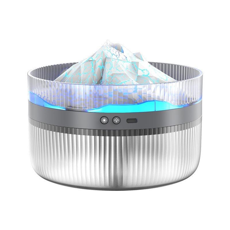 New Large capacity fog essential oil diffuser 2L volcano aromatherapy machine Multi-function flame humidifier