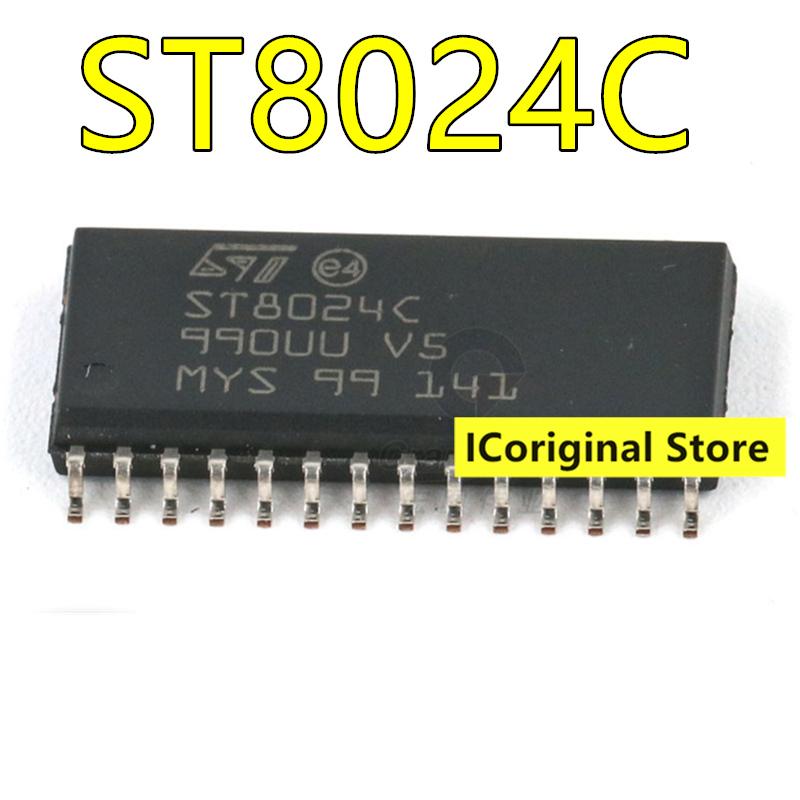 5pcs Original Chip ST8024C ST8024CDR SOP28 28feet Brand New Imported SMT IC Smart Card Interface Chip Package SOP-28 ST8024