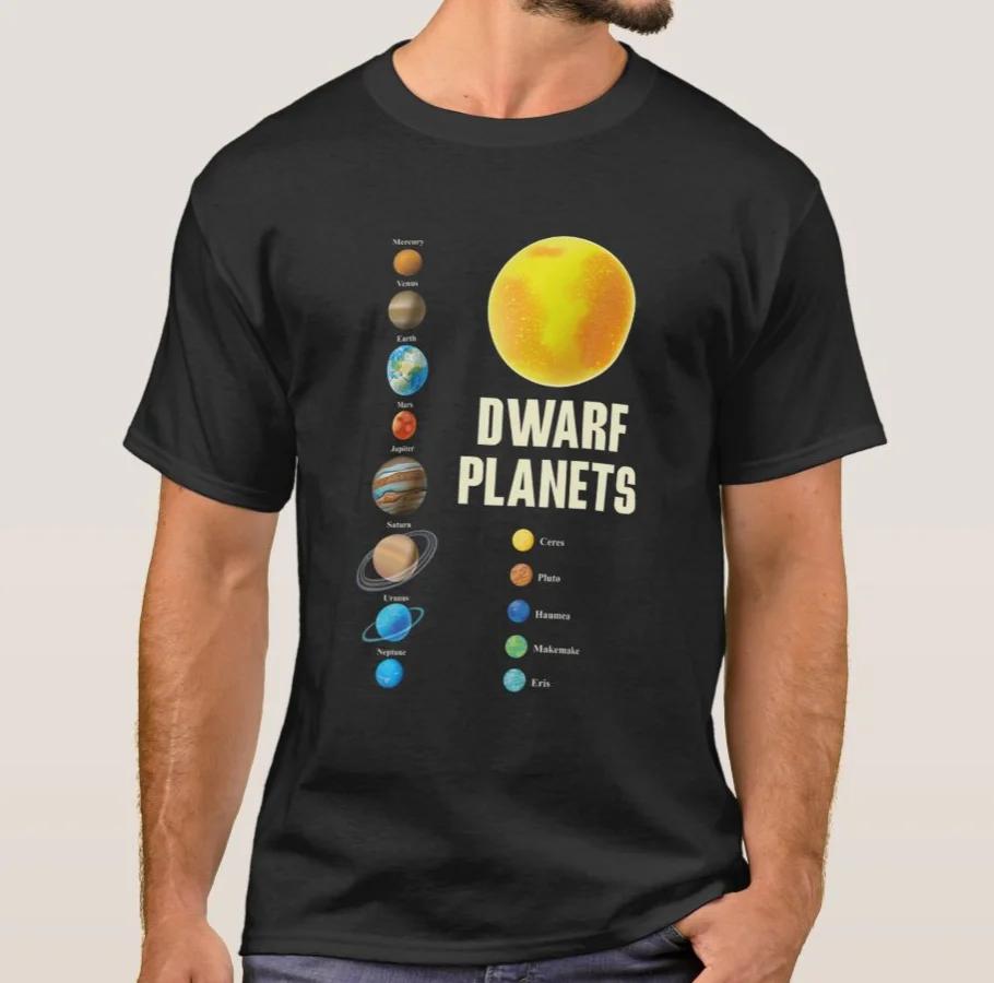 Funny Solar System Dwarf Planets Outer Space Ambition TShirt Summer Cotton Short Sleeve ONeck Unisexs T Shirt New S3XL