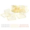 10Pcs Business Card Holder Mini Cute Metal Desktop Message Display Stand for Table Number Photo Memo