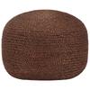 Handmade Pouf Brown 40 X 45 Cm Jute