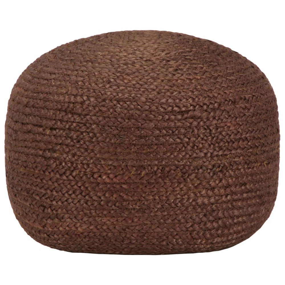 Handmade Pouf Brown 40 X 45 Cm Jute