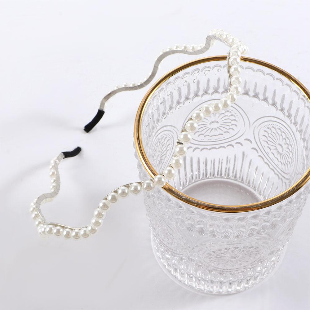 Cute Lovely French Sweet Elegant Headwear White Headband Pearl Hair Band Head Hoop Hair Accessories