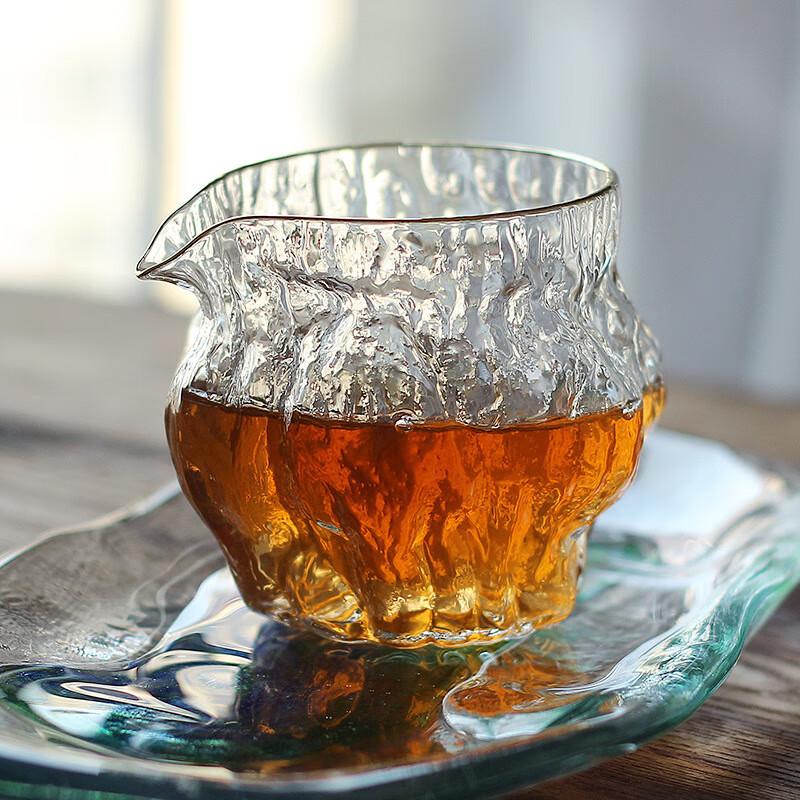 Hammered Glass Tea Fairness Cup Set