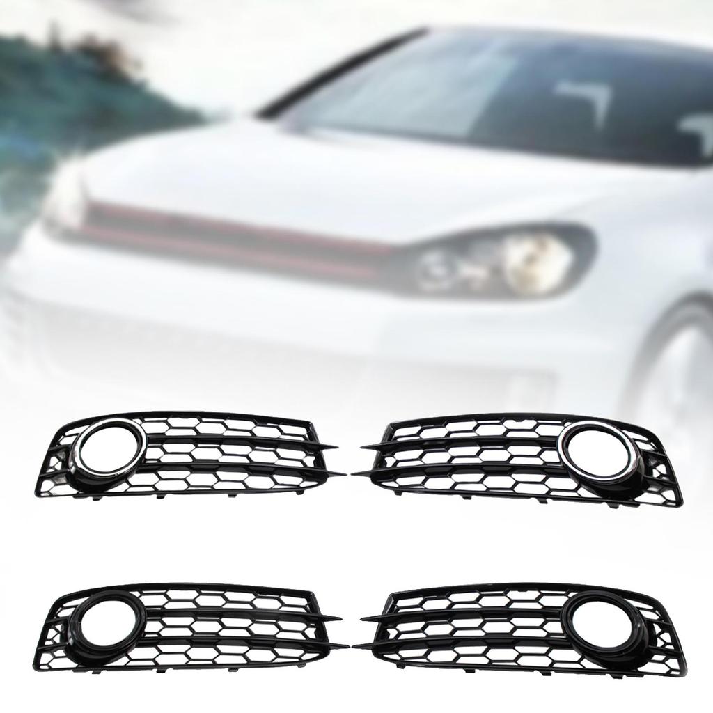 2Pieces Front Bumper Fog Light Grill Replacement Car Accessories 8P0807682Q