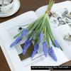 3D Grape Hyacinths Artificial Flowers with Leaves Lifelike Artificial Hyacinth Bouquet Fake Bouquet Wedding Decoration