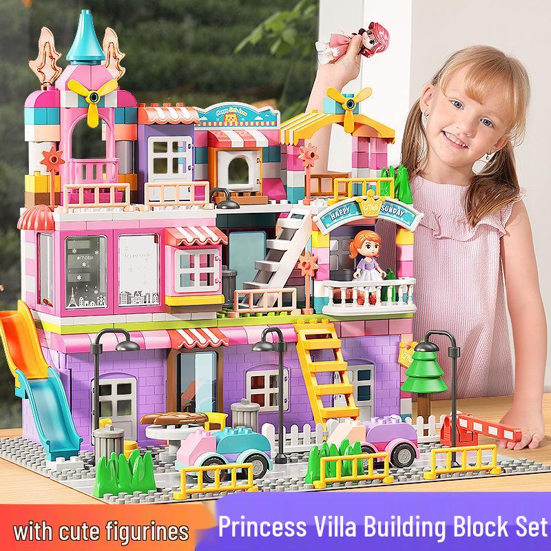 Compatible Large Particle Castle Building Blocks for Kids - Birthday Gift & Brain Teaser for Boys and Girls