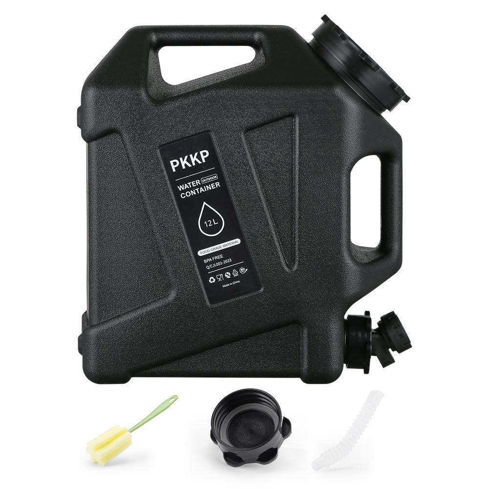 

12L Water Storage Container with Spigot Portable Water Tank Large Capacity Water Dispenser Carrier for Vehicle Car Camping чорний