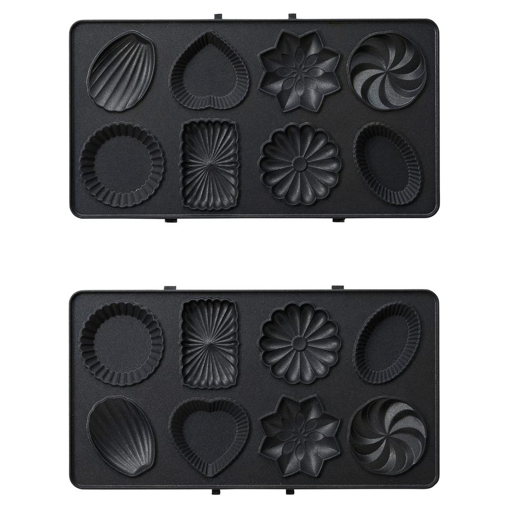 BRUNO Electric Hot Sandwich Maker with Double Petit Gateau Plate, BOE044-GATEAU, for Breading All the Way To the Crust