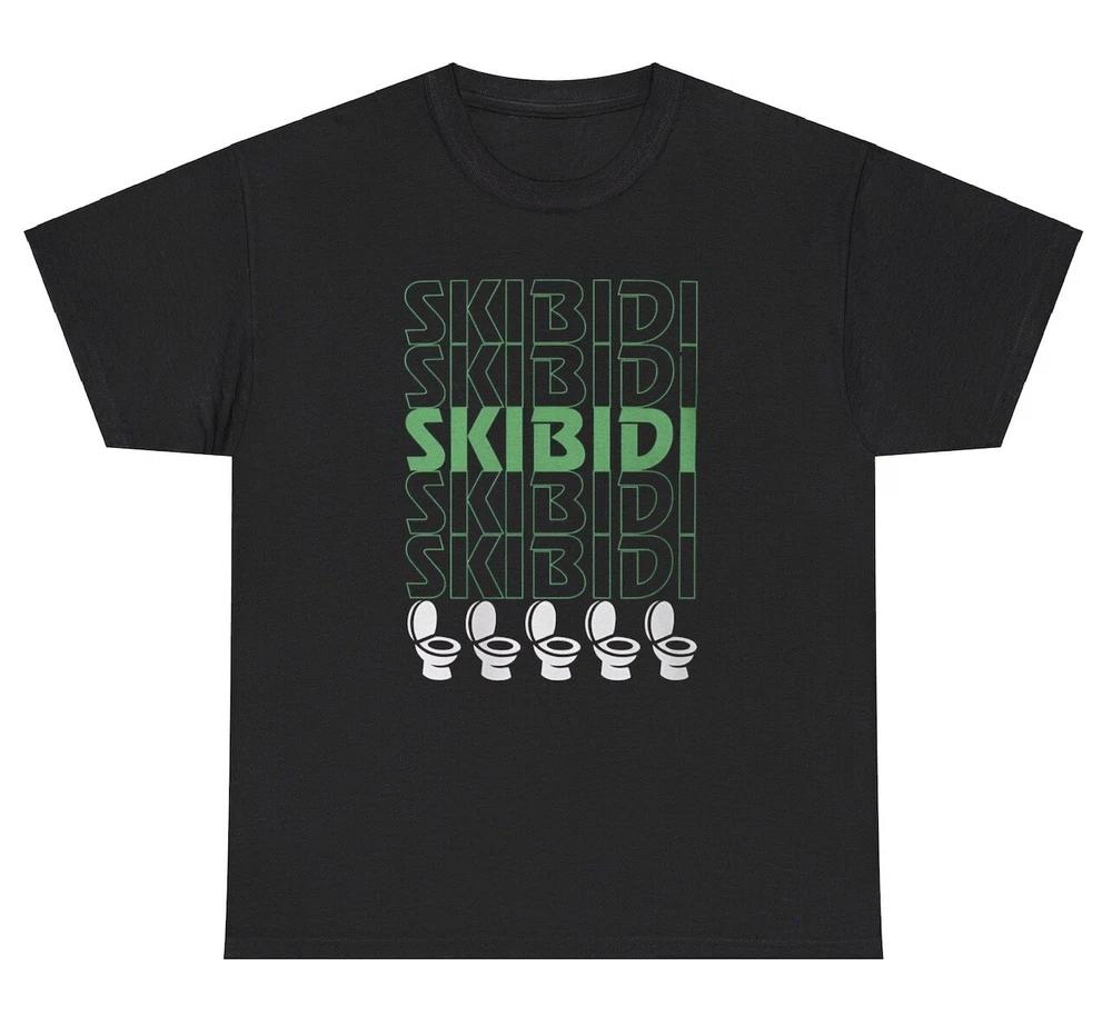 Skibidi Toilet T Shirt Funny Gen Alpha Slang Gag Gift Weirdcore Dank Meme Tee S