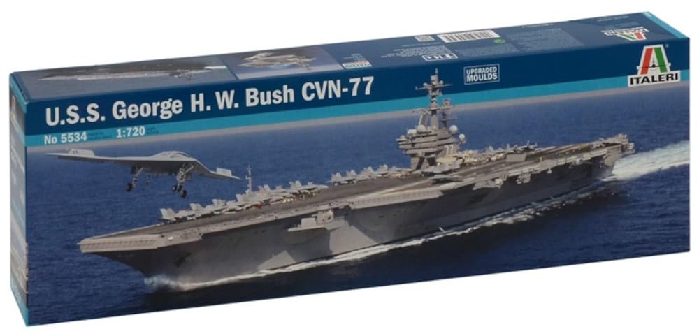 

Platz Italeri 1/720 Scale U.S. Nuclear Aircraft Carrier USS George H.W. Bush CVN-77 Plastic Model Kit IT5534 (Ship)