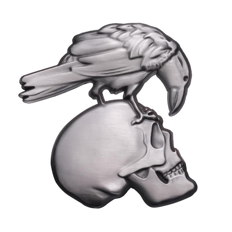 Halloween Series Brooch Niche Diablo Skull Cast Metal Badge Personalized Pin Ornament