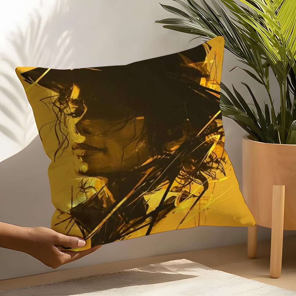 Classic Singer M-Michael Jackson Pillow Case Linen Cushion Covers For Decorative Sofa Home Pillows Case Car Chair Pillows Cases