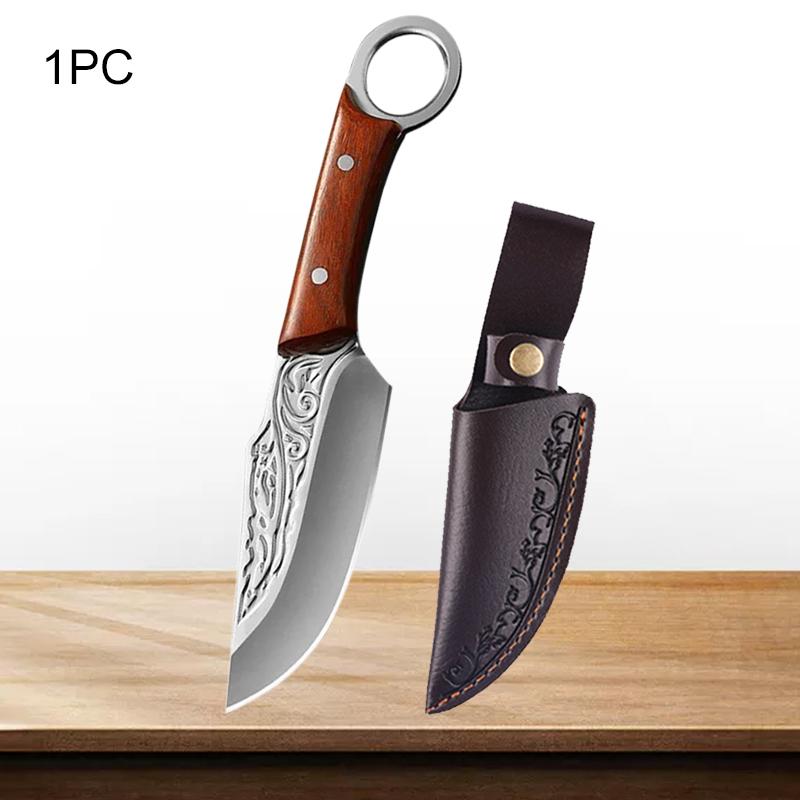 Professional Kitchen Knives Handmade Forged Boning Knife Meat Cleaver Stainless Steel Fruit Vegetable Butcher Slicing Knife