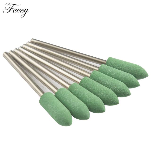 

7 шт. фрезы для маникюра силиконовые сверла для ногтей для маникюрной машины фрезы для удаления гель-лака буферные файлы