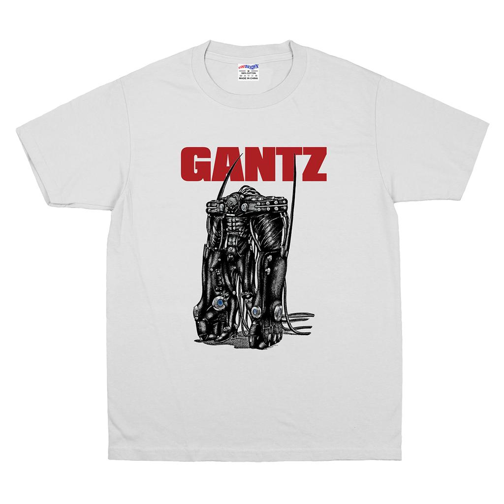 Gantz TShirt Japanese Anime Hard Suit Hachiro Oka Unisexs Tops Graphic Short Sleeves Street Pure Cotton Clothes Printed Shirt