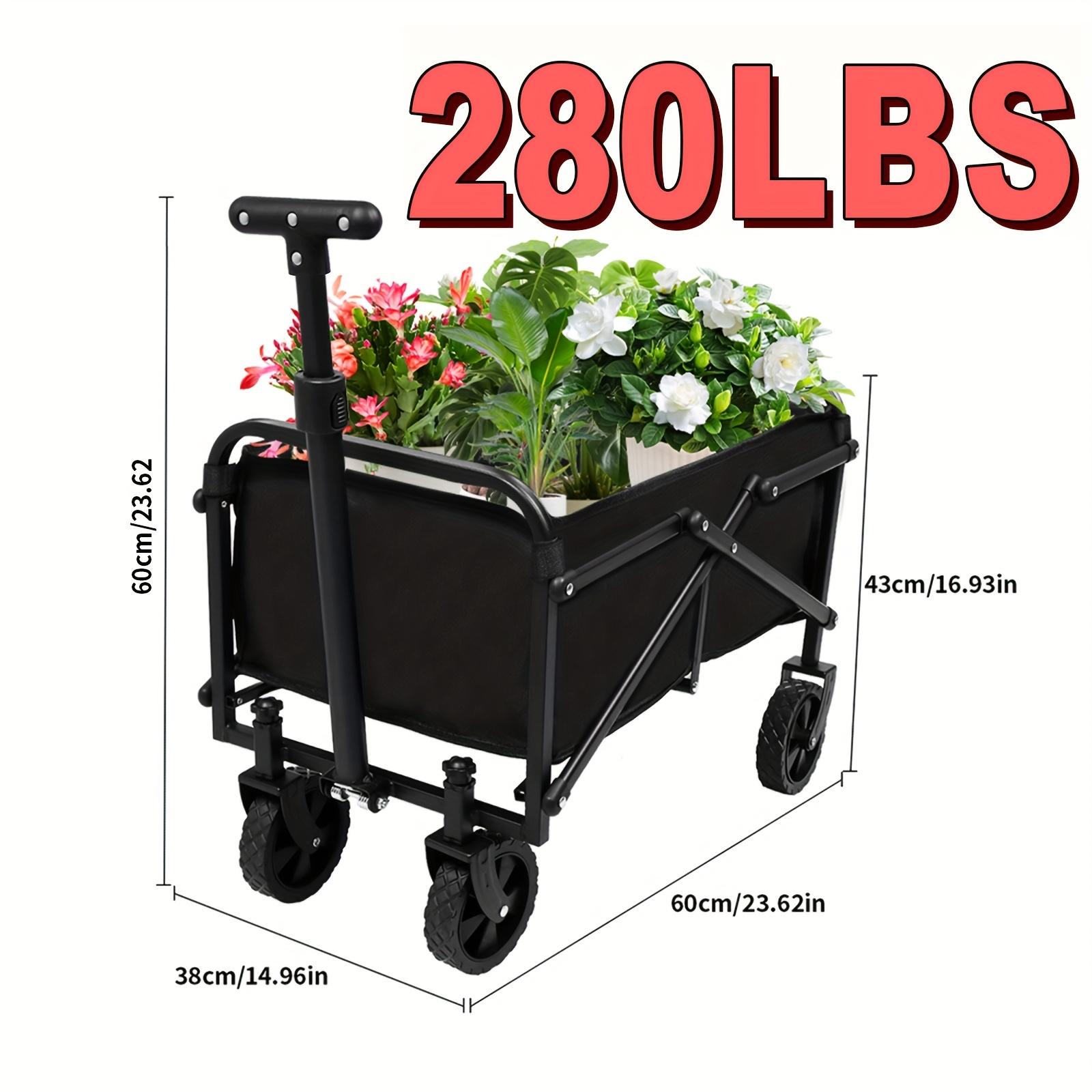 

Youngsters Carriage Foldable Wheeled Wagon Cart-Heavy Duty Utility Cart For Groceries,