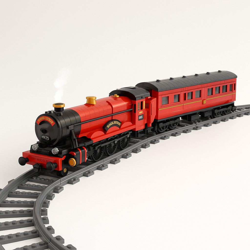 MOULD KING 12010 Technical City Train Motorized Magic Remote Control Train Model Building Blocks Bricks Kids Toys Christmas Gift