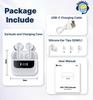 Hmusic Wireless Bluetooth Earphones with LCD 4 and Up To 40 Hours of 13mm Titanium Composite Diaphragm Compact and Comfortable Fit for iPhone and