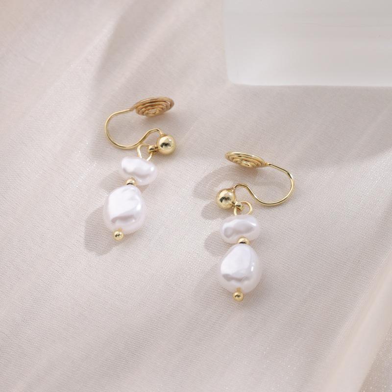 Orecchini Dolci da Fatina Stile Coreano Senza Foro: Design Versatile, Chic e di Alta Gamma per Zampironi.
